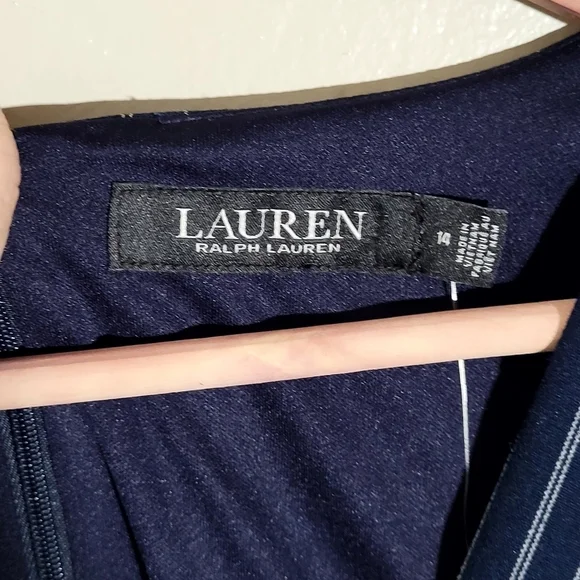 NWT | Lauren Ralph Lauren Pinstripe Jumpsuit | size 14 - Picture 6 of 7